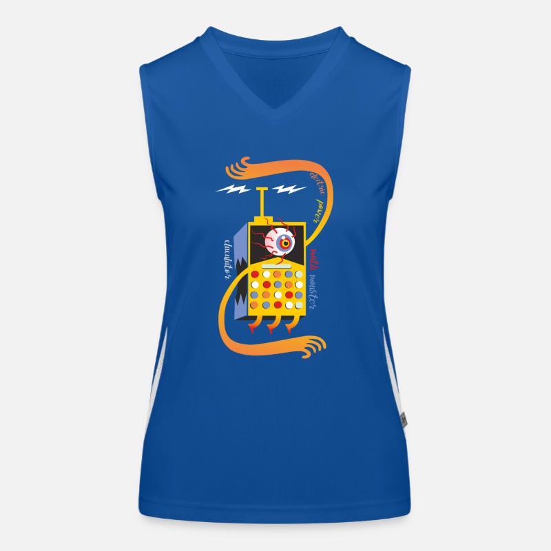 Beispielrechner-Elektrisch Funktionelles Kontrast-Tank Top für Frauen