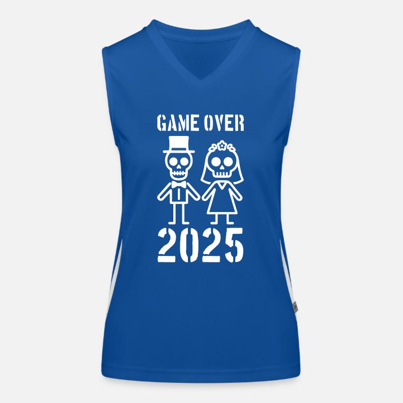 Game Over 2025 Hochzeit Ehepaar Funktionelles Kontrast-Tank Top für Frauen