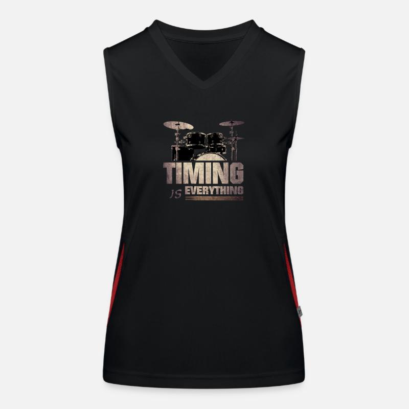 Timing is everything Funktionelles Kontrast-Tank Top für Frauen