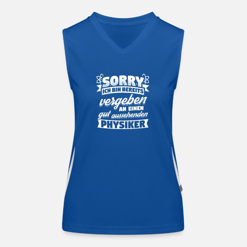 Physiker BEREITS VERGEBEN Physik Shirt Funktionelles Kontrast-Tank Top für Frauen