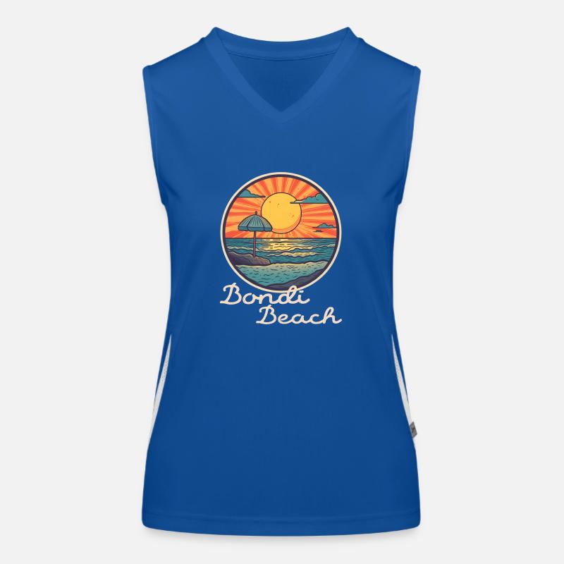 Bondi Beach Funktionelles Kontrast-Tank Top für Frauen