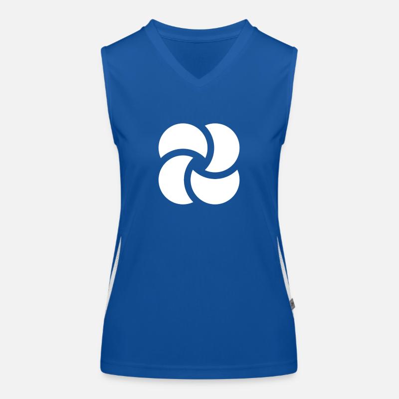 Abstrakte Blume Funktionelles Kontrast-Tank Top für Frauen