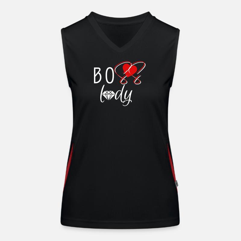 Bosss Lady Débardeur respirant contrasté Femme