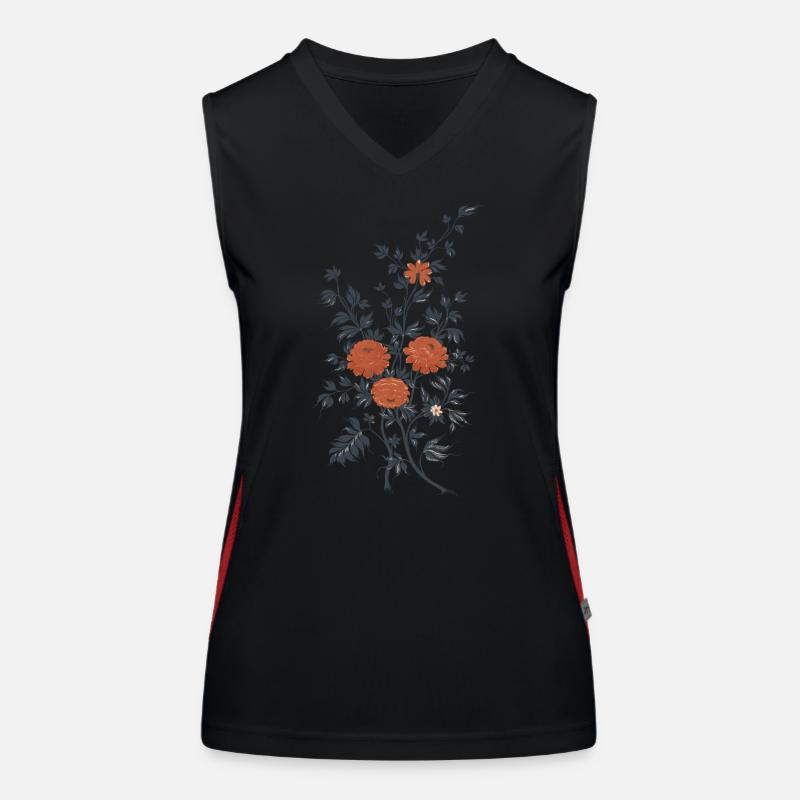 Die Blumen von Lars und Sigrin Funktionelles Kontrast-Tank Top für Frauen