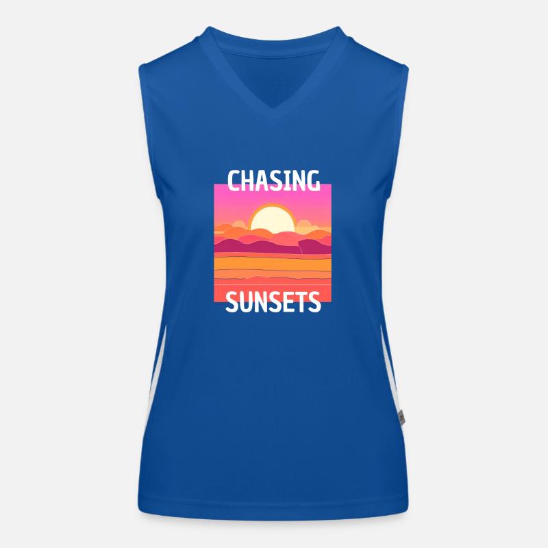 DESIGN DU COUCHER DE SOLEIL Débardeur respirant contrasté Femme