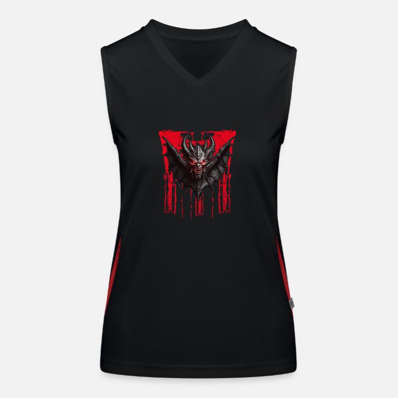 Devilish Bat Devil Women's Functional Contrast Tank Top