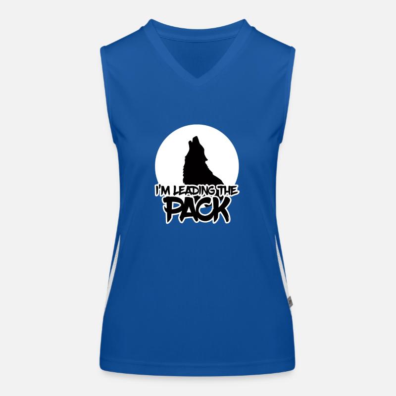 Werwolf / Halloween: I´m Leading The Pack Funktionelles Kontrast-Tank Top für Frauen