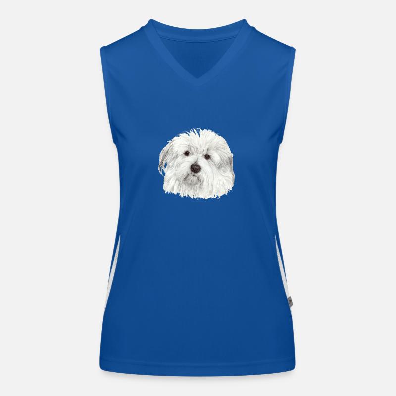 Coton-de-Tuléar Débardeur respirant contrasté Femme