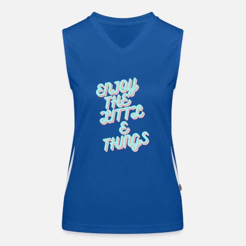 enjoy the little things Funktionelles Kontrast-Tank Top für Frauen