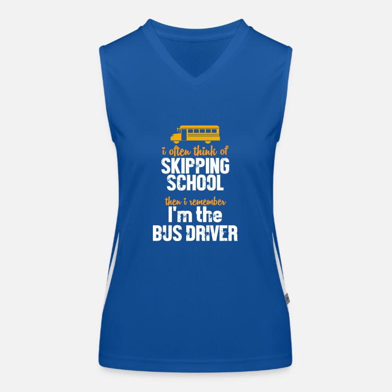 Schulbusfahrer Schulbus Funktionelles Kontrast-Tank Top für Frauen