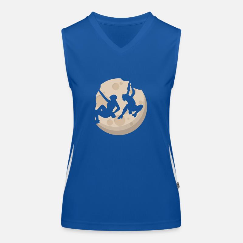 Escalade libre au clair de lune Débardeur respirant contrasté Femme