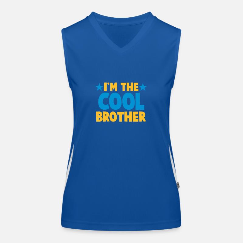 Ich bin der Bruder COOL! Funktionelles Kontrast-Tank Top für Frauen