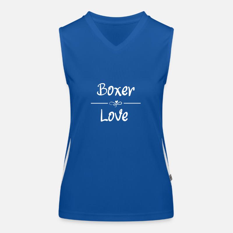 Boxer Love Funktionelles Kontrast-Tank Top für Frauen