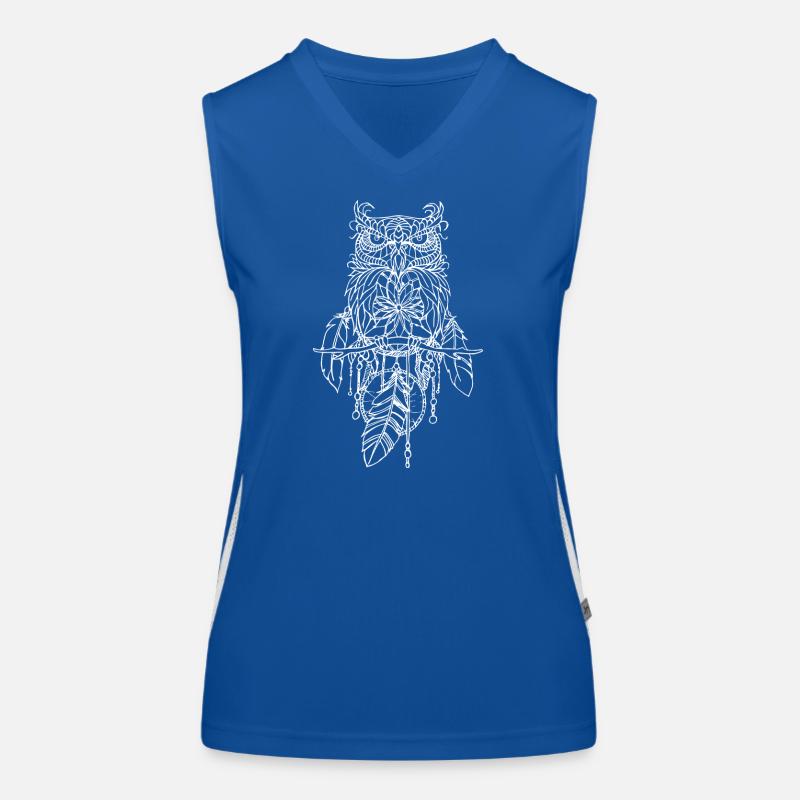 Traum Eule Funktionelles Kontrast-Tank Top für Frauen