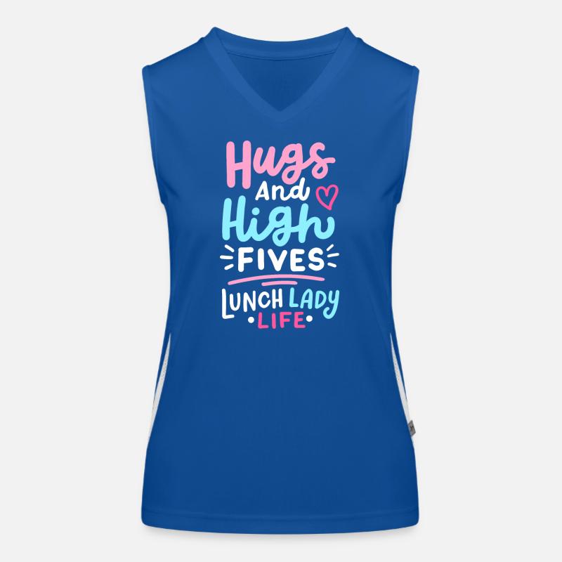 Mittagessen Schule Cafeteria Crew Funktionelles Kontrast-Tank Top für Frauen