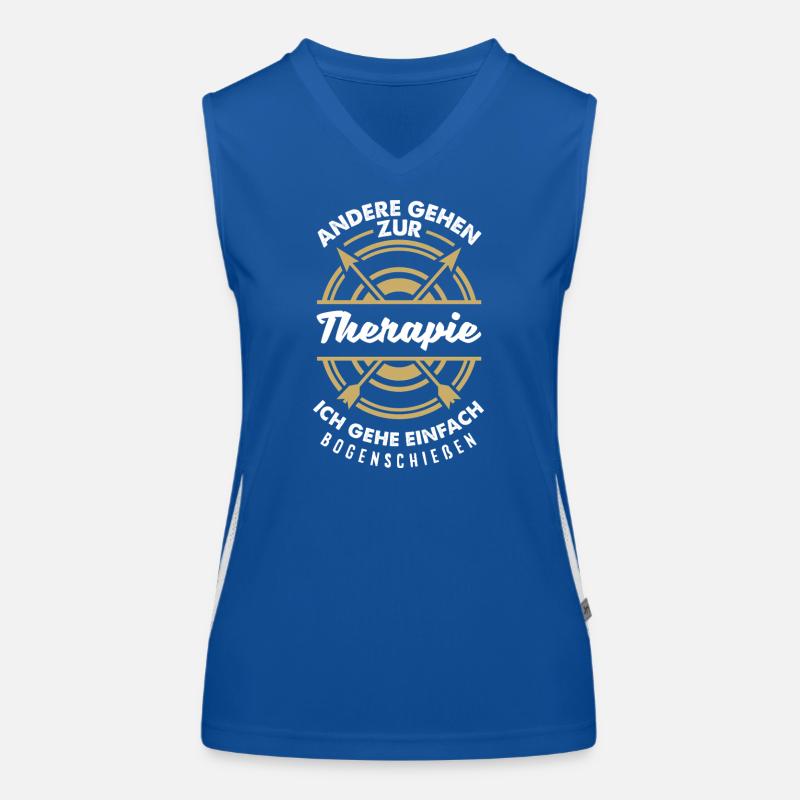 Je fais du tir à l’arc Débardeur respirant contrasté Femme