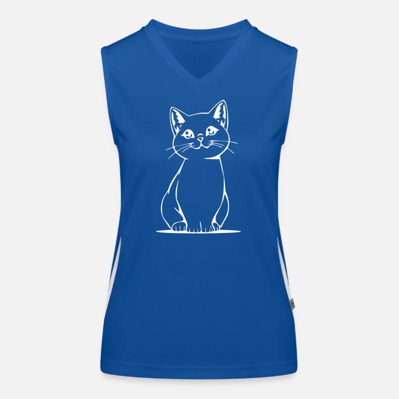 Katze Kätzchen Katzenshirt Geschenk Funktionelles Kontrast-Tank Top für Frauen