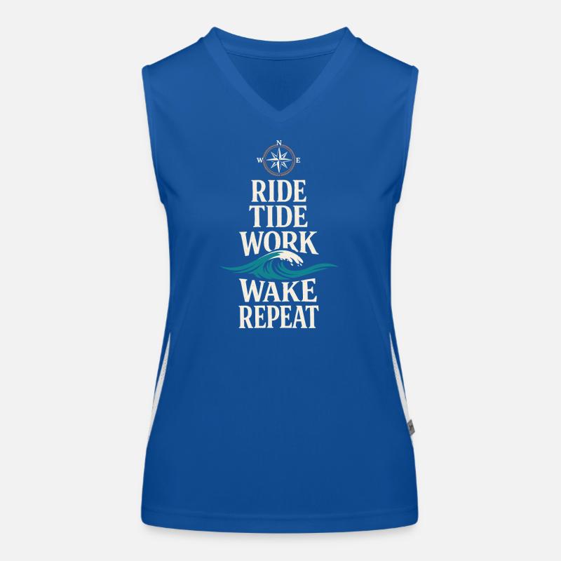 Seemannschaftsgeschenk Für Deckhand Ocean Work Funktionelles Kontrast-Tank Top für Frauen