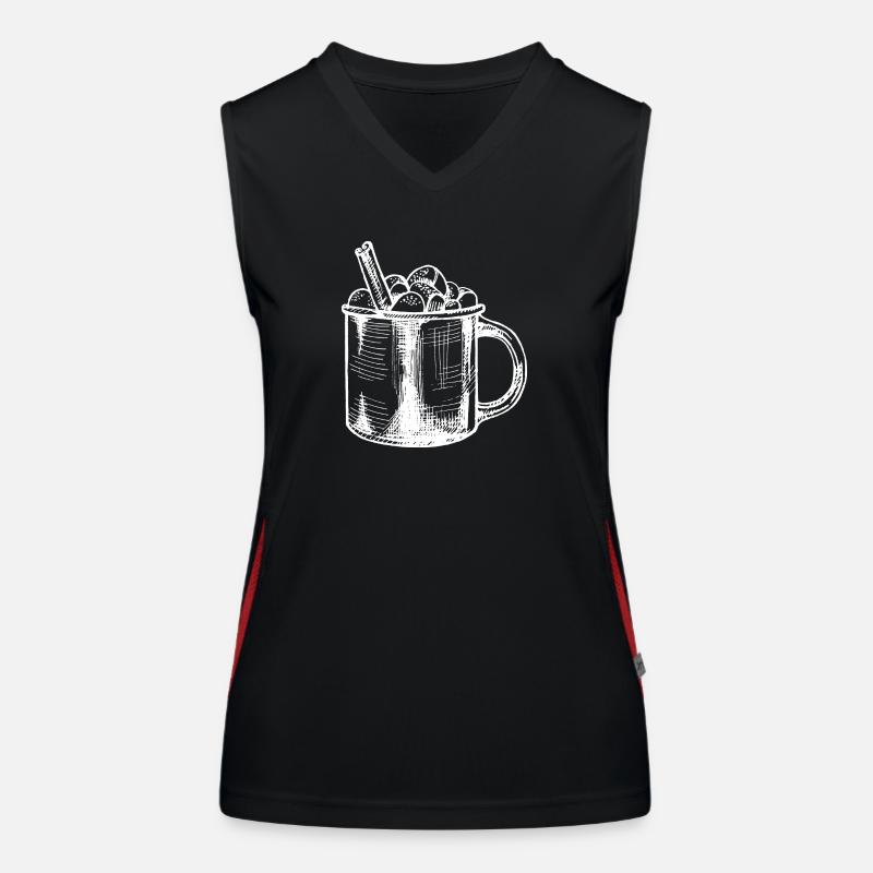 Hot Chocolate Drink Women's Functional Contrast Tank Top