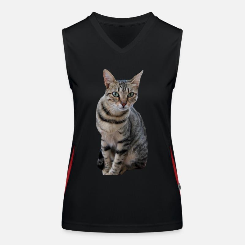 Chaton chat Débardeur respirant contrasté Femme