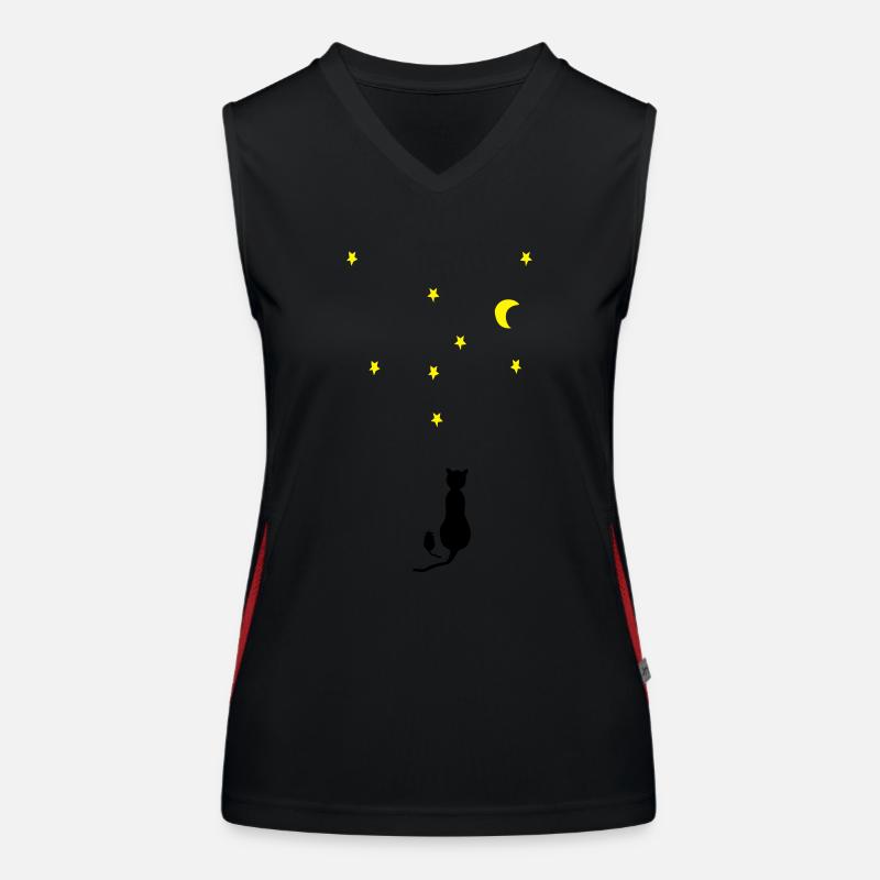 Katz und Maus Funktionelles Kontrast-Tank Top für Frauen