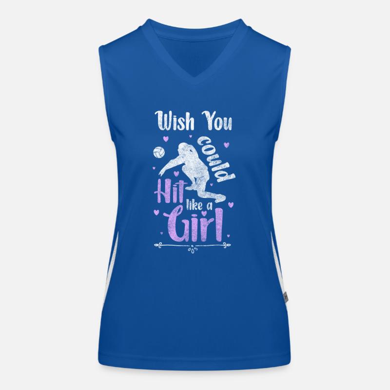 Volleyballer Team Training Beachvolleyball Funktionelles Kontrast-Tank Top für Frauen