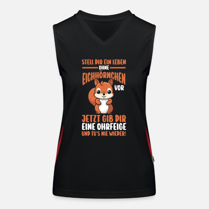 Eichhörnchen Funktionelles Kontrast-Tank Top für Frauen