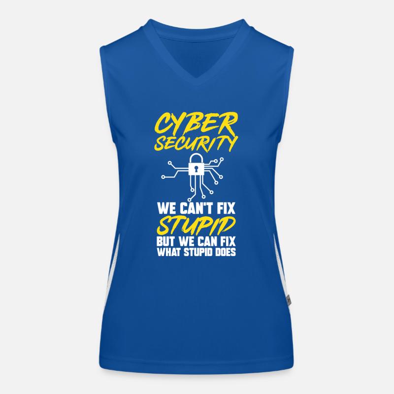 Cybersecurity Hacker IT-Sicherheit Funktionelles Kontrast-Tank Top für Frauen