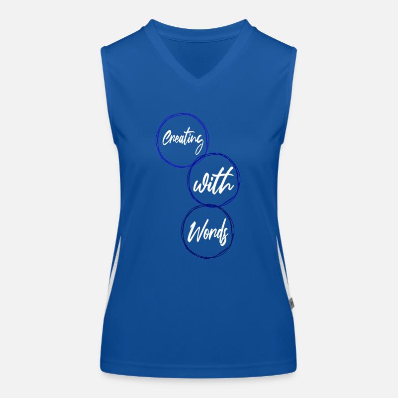 authorship originality jokes writing process Women's Functional Contrast Tank Top