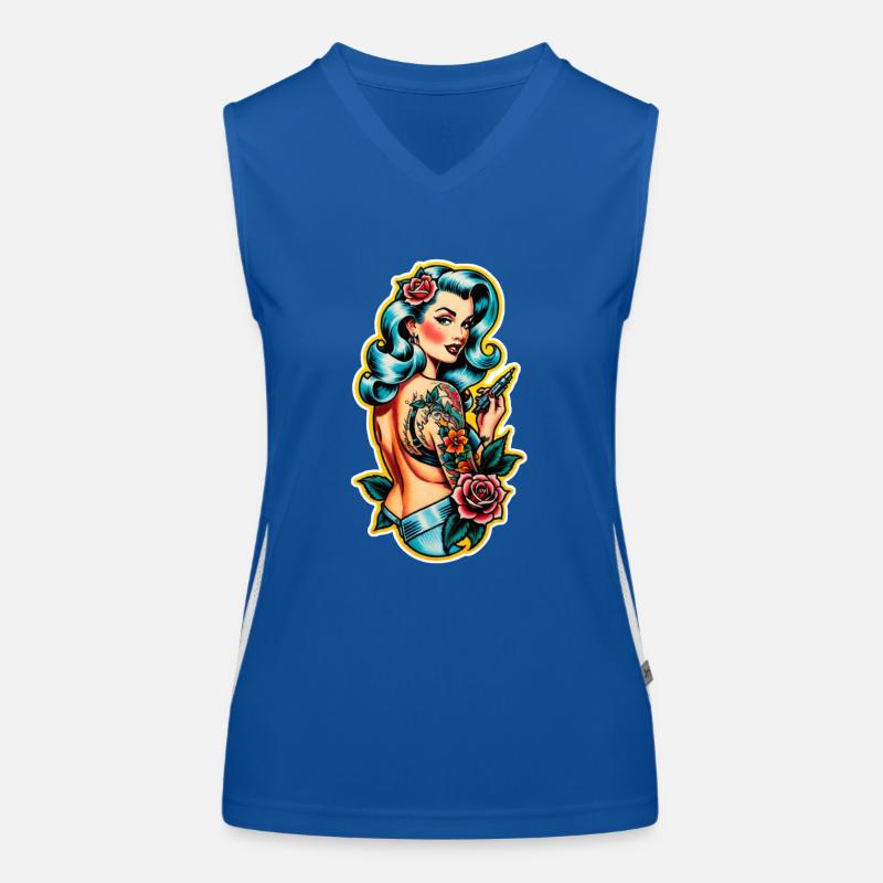 Rockabilly / Pin-up / 50s Women's Functional Contrast Tank Top