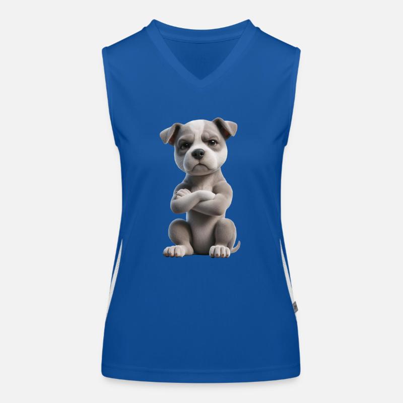 Dog grim 2 Women's Functional Contrast Tank Top