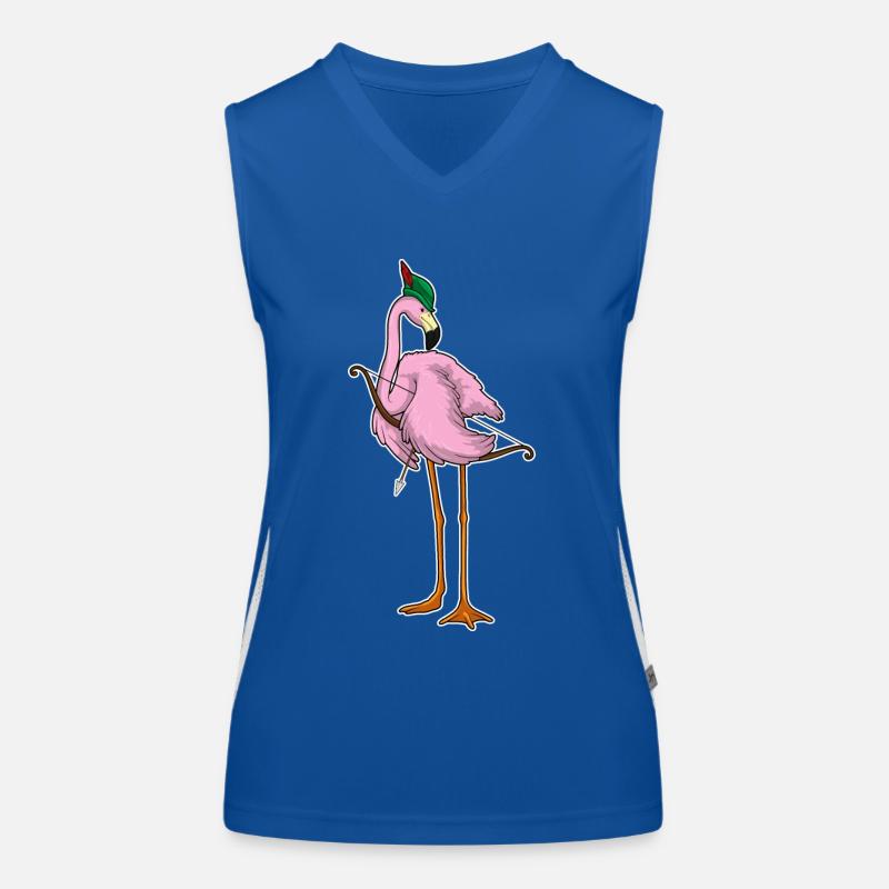 Flamingo Archer Bow Bow Bow Débardeur respirant contrasté Femme
