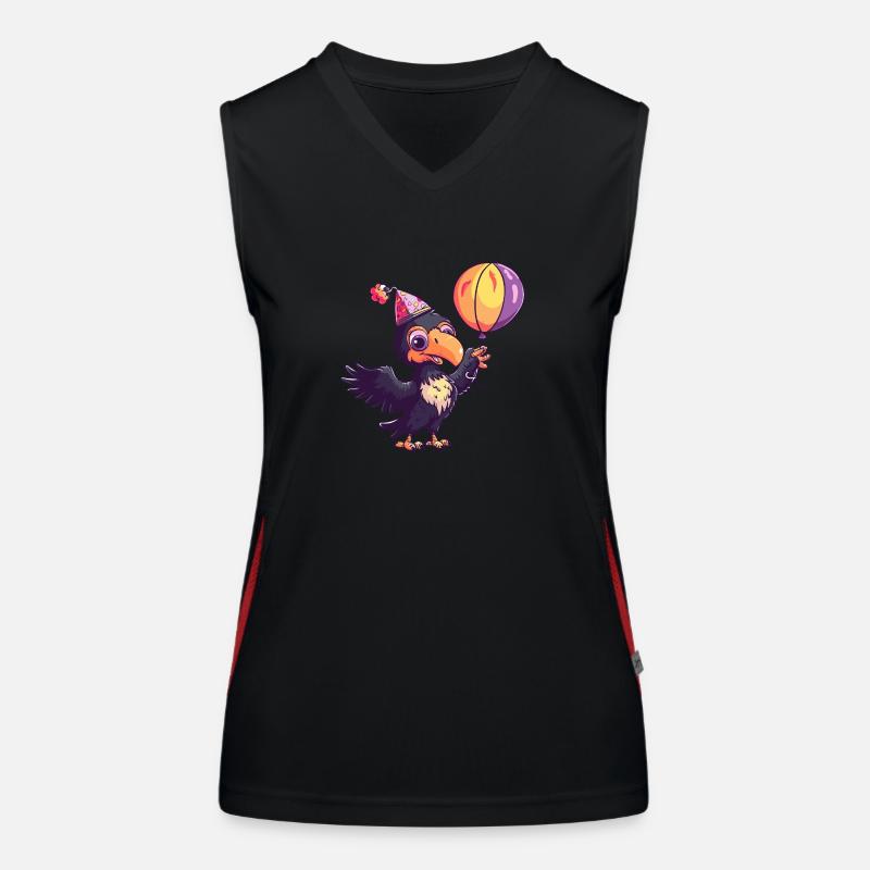 Harpyie Vogel Geburtstag Comic Funktionelles Kontrast-Tank Top für Frauen