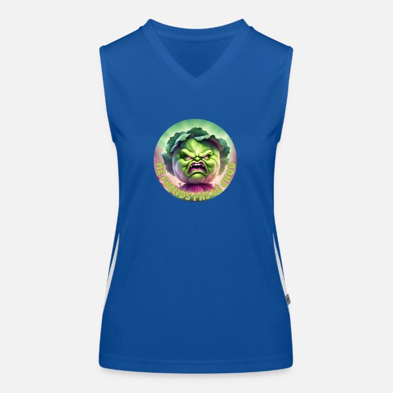 Don't take the cabbage away from me Women's Functional Contrast Tank Top