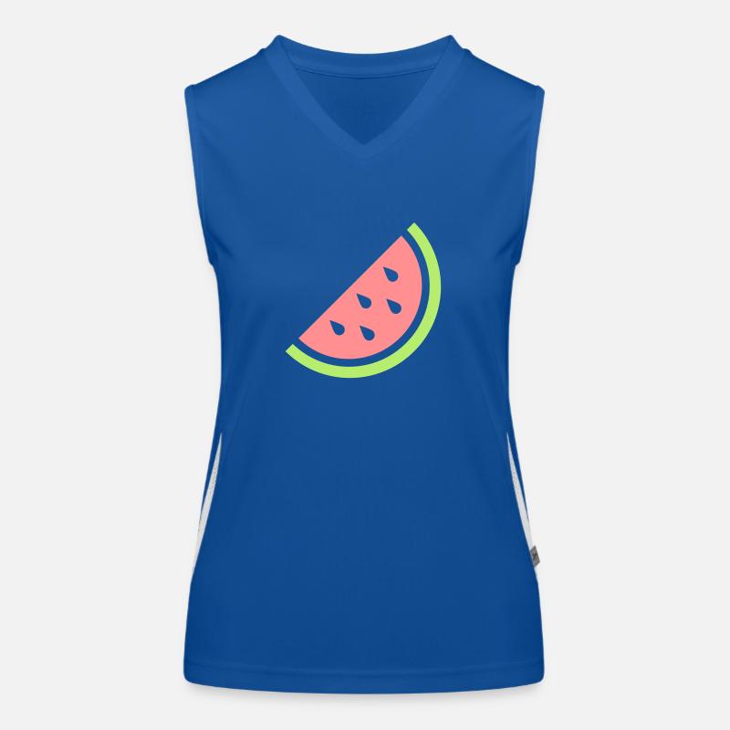 Melone Funktionelles Kontrast-Tank Top für Frauen