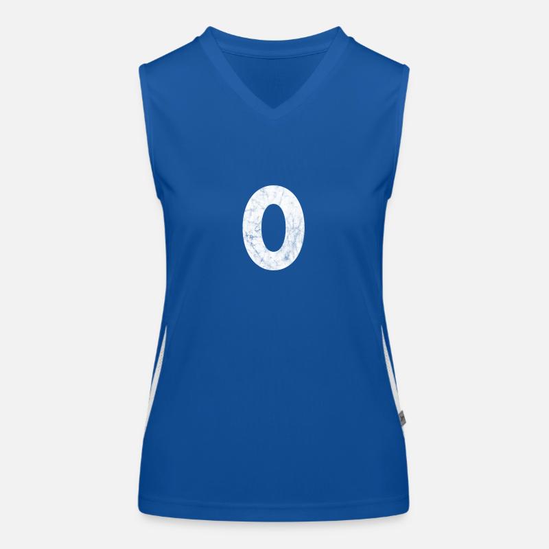 Number 0, number 0, 0, zero, number zero, zero Women's Functional Contrast Tank Top