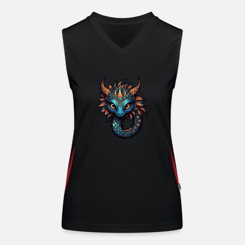Lovable fantasy creature Women's Functional Contrast Tank Top