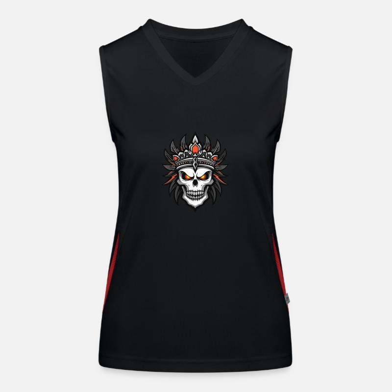 Chief Apache Dead Indian Women's Functional Contrast Tank Top