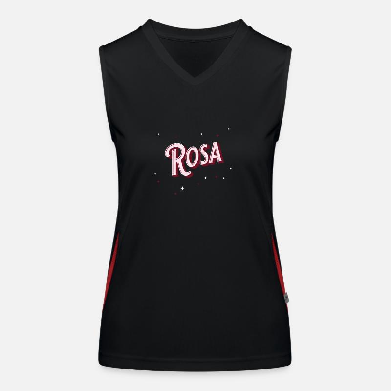 Pink names personalized Women's Functional Contrast Tank Top