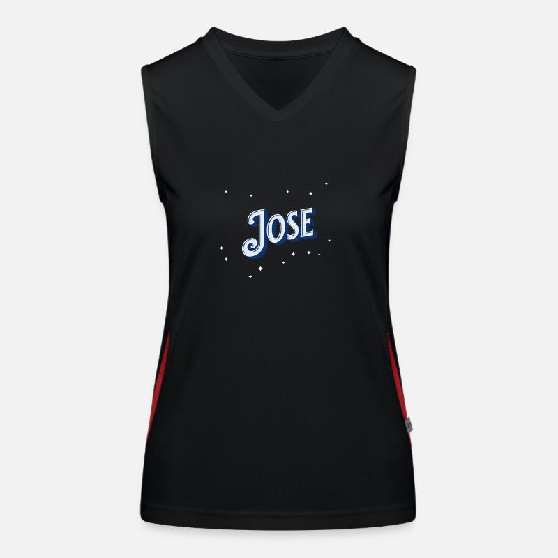 Jose name personalized Women's Functional Contrast Tank Top