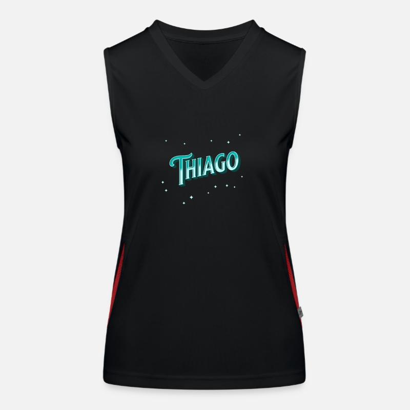 Thiago names personalized Women's Functional Contrast Tank Top