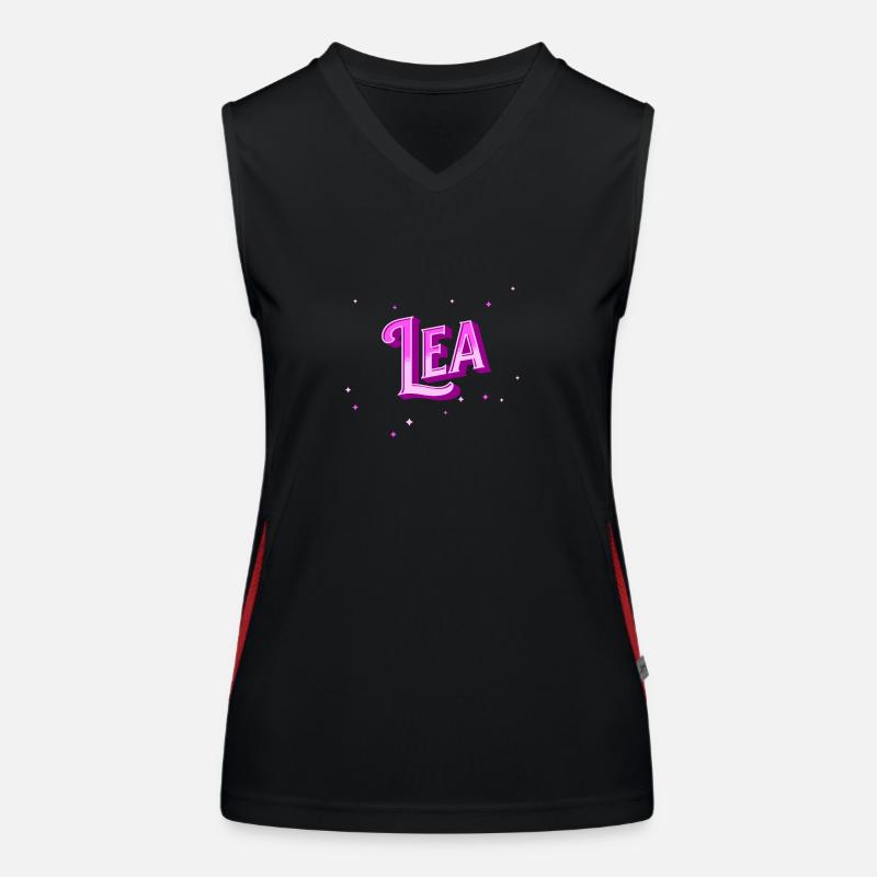Lea name personalized Women's Functional Contrast Tank Top