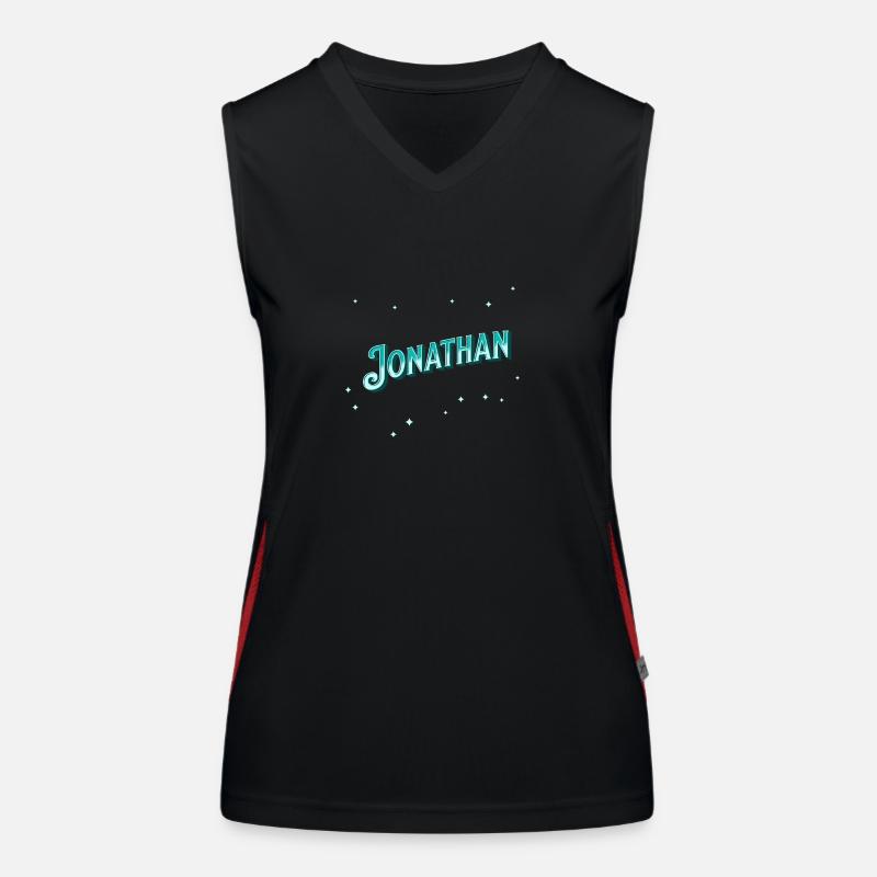 Jonathan name personalized Women's Functional Contrast Tank Top