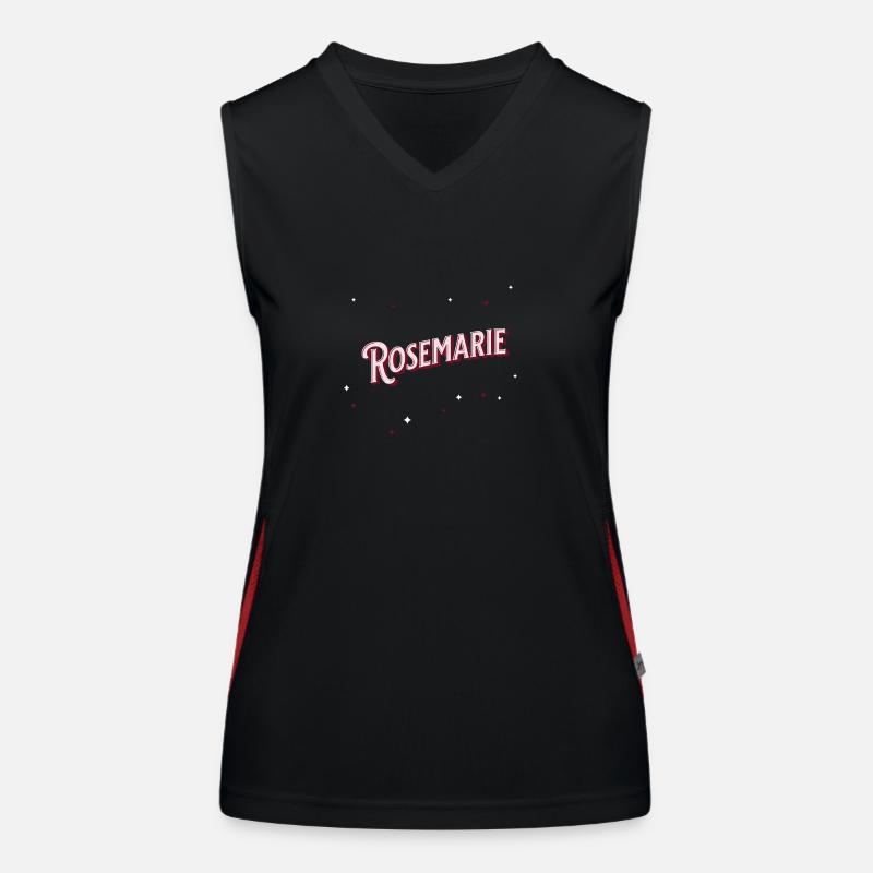 Rosemarie name personalized Women's Functional Contrast Tank Top