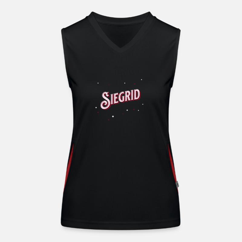 Siegrid name personalized Women's Functional Contrast Tank Top