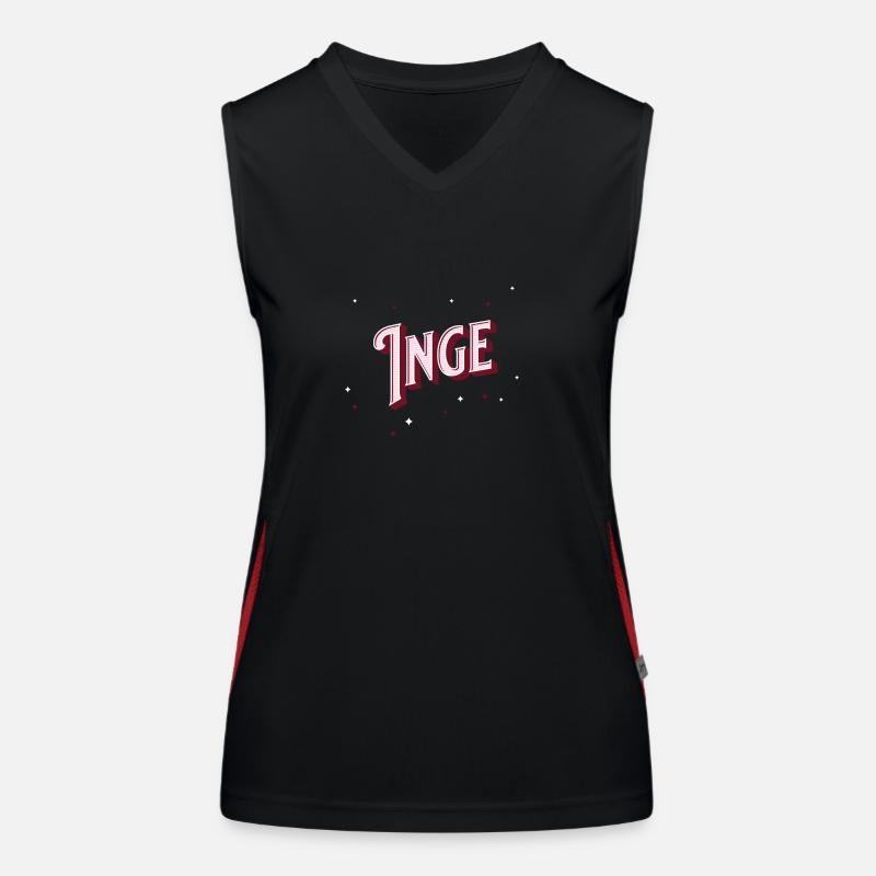 Inge name personalized Women's Functional Contrast Tank Top