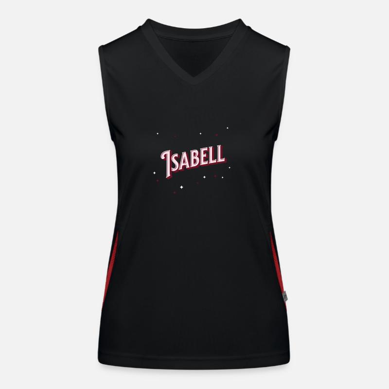 Isabell's name personalized Women's Functional Contrast Tank Top