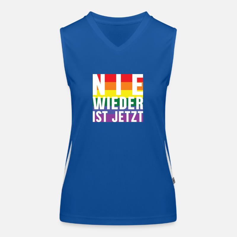 Plus jamais le lettrage Pride Débardeur respirant contrasté Femme