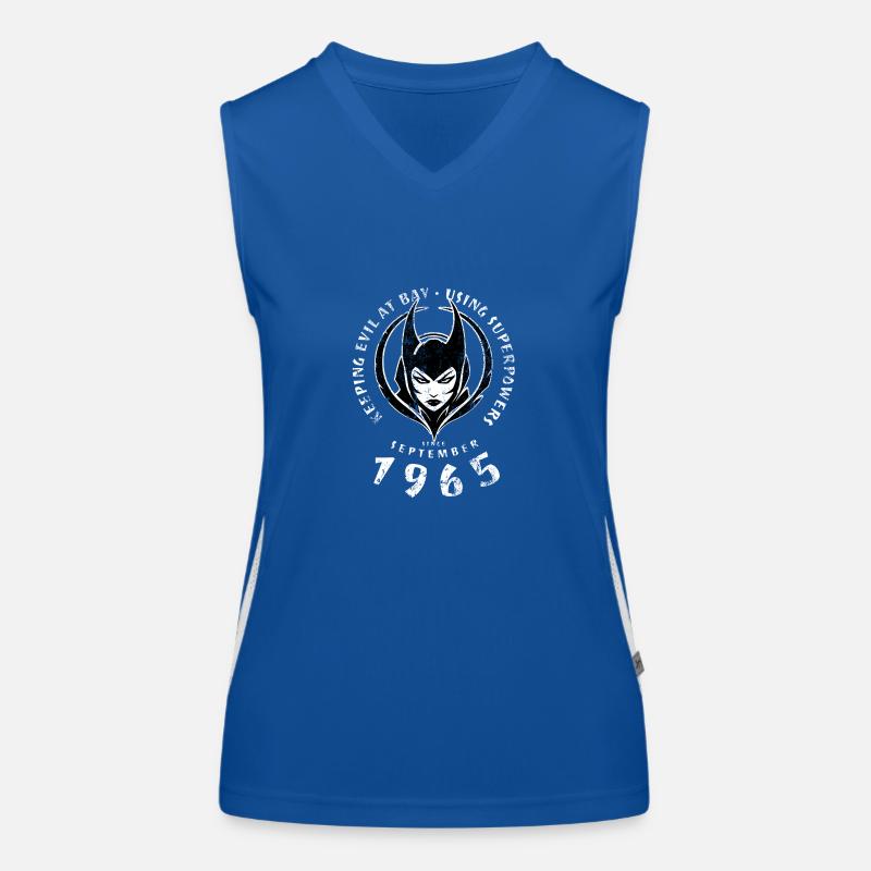 60. Geburtstag Using Superpowers Since 09/1965 Funktionelles Kontrast-Tank Top für Frauen