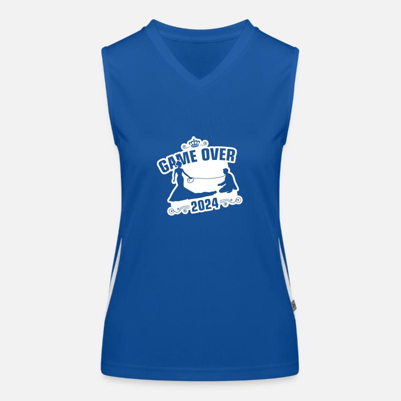 Game Over 2024 Hochzeit Funktionelles Kontrast-Tank Top für Frauen